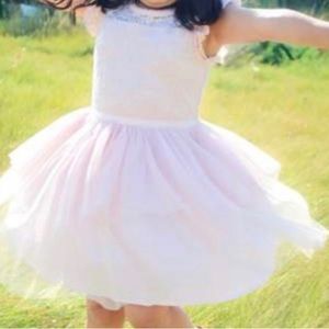 CAT & JACK Sequin Lace Tulle Girl’s Dress | Blush Pink |‎ XL 14/16